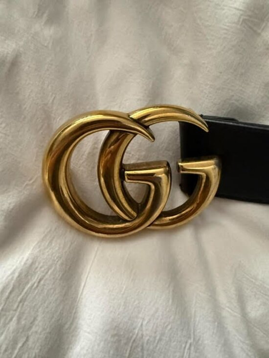 AUTHENTIC Gucci Belt - GG Marmont wide belt